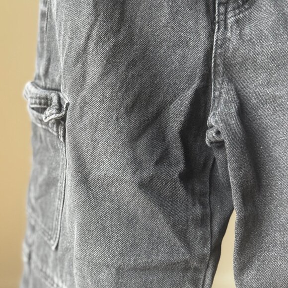 Habitual Kids Black Cargo Jeans Size 10 | Baggy Y2K Style | Quiet Luxury - Rare - Picture 3 of 16